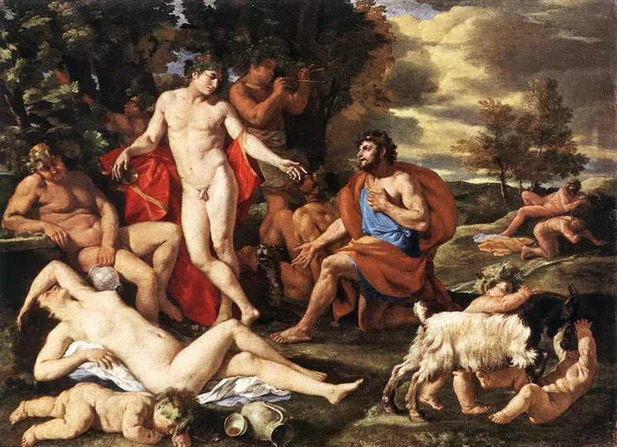 Midas frente a Baco - Nicolas Poussin