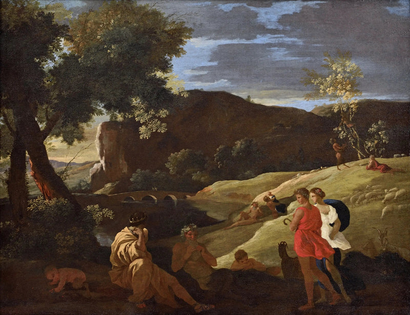Midas, Pan y pastores - Nicolas Poussin