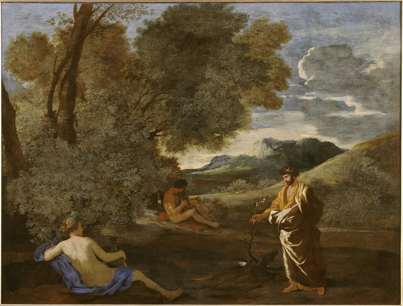 Midas transformándose en o la rama de un acebo - Nicolas Poussin
