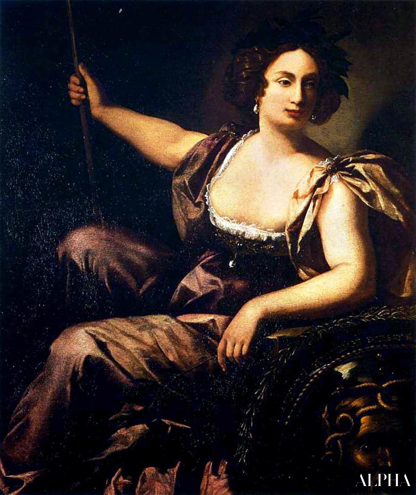Reproduction du tableau « Minerva - Artemisia Gentileschi » par Alpha Reproduction en peinture à l’huile