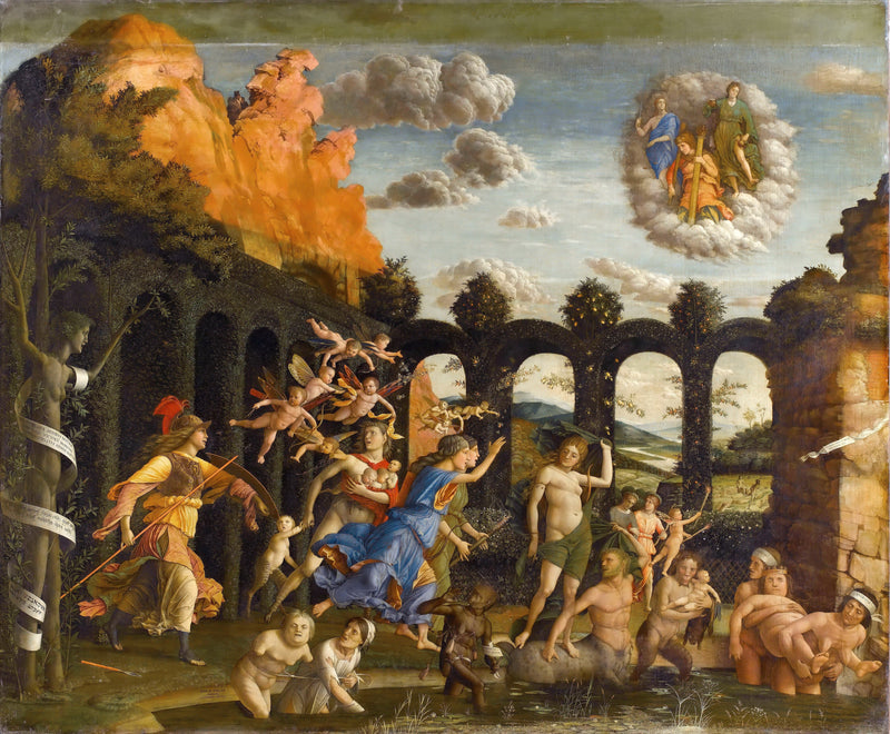 Minerva persiguiendo los vicios en el jardín de la virtud - Andrea Mantegna
