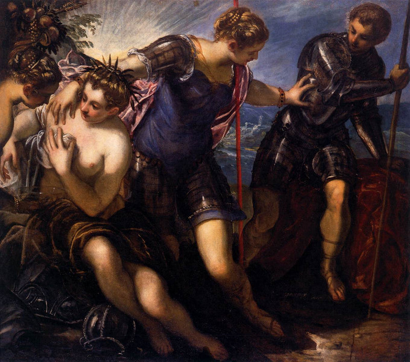 La Mínerva aleja a Marte de la Paz y la Prosperidad - Jacopo Tintoretto