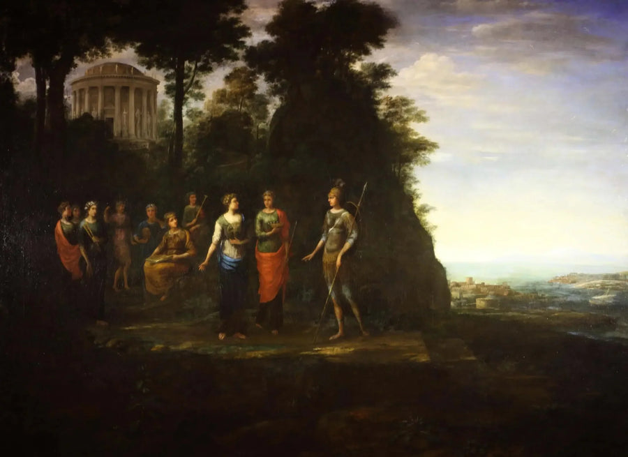 Visitante de la Mente en el monte Parnaso - Claude Lorrain