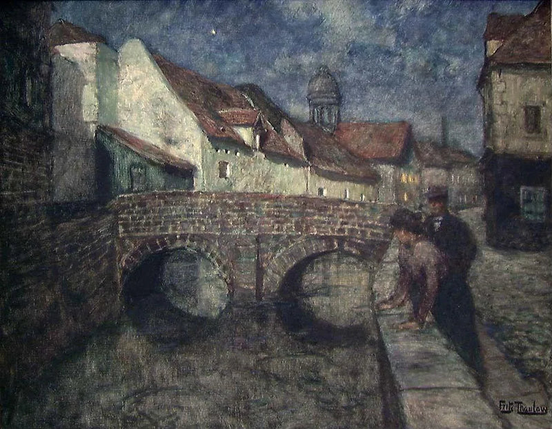 Medianoche en Amiens - Frits Thaulow
