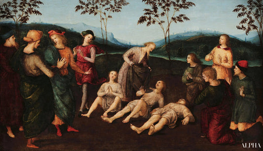 Miracle de Saint Eusèbe - Raphaël (peintre) - Reproductions de tableaux et peintures haut de gamme