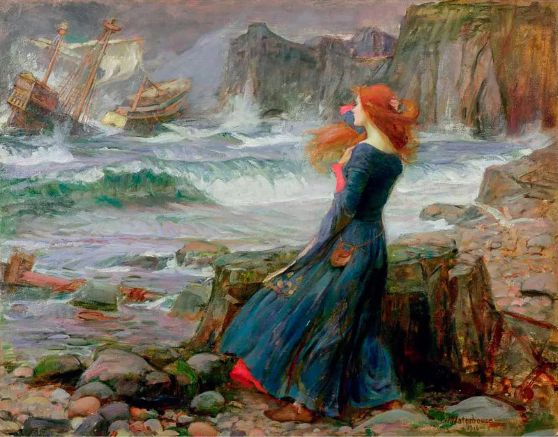 Miranda - La Tempestad 2 - John William Waterhouse