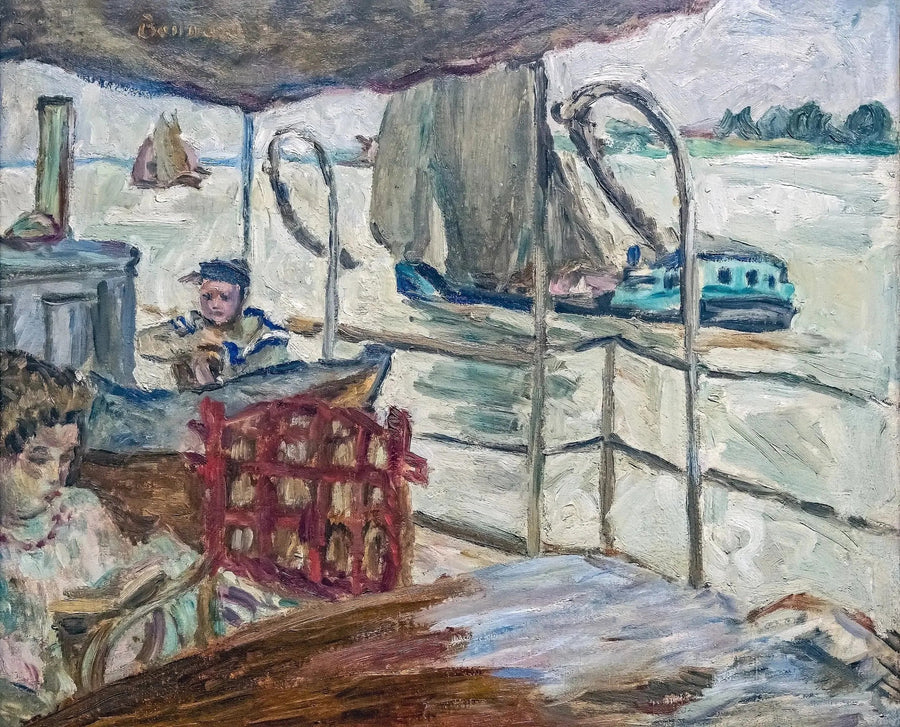 Misia Sert en el barco de Edwards - Pierre Bonnard