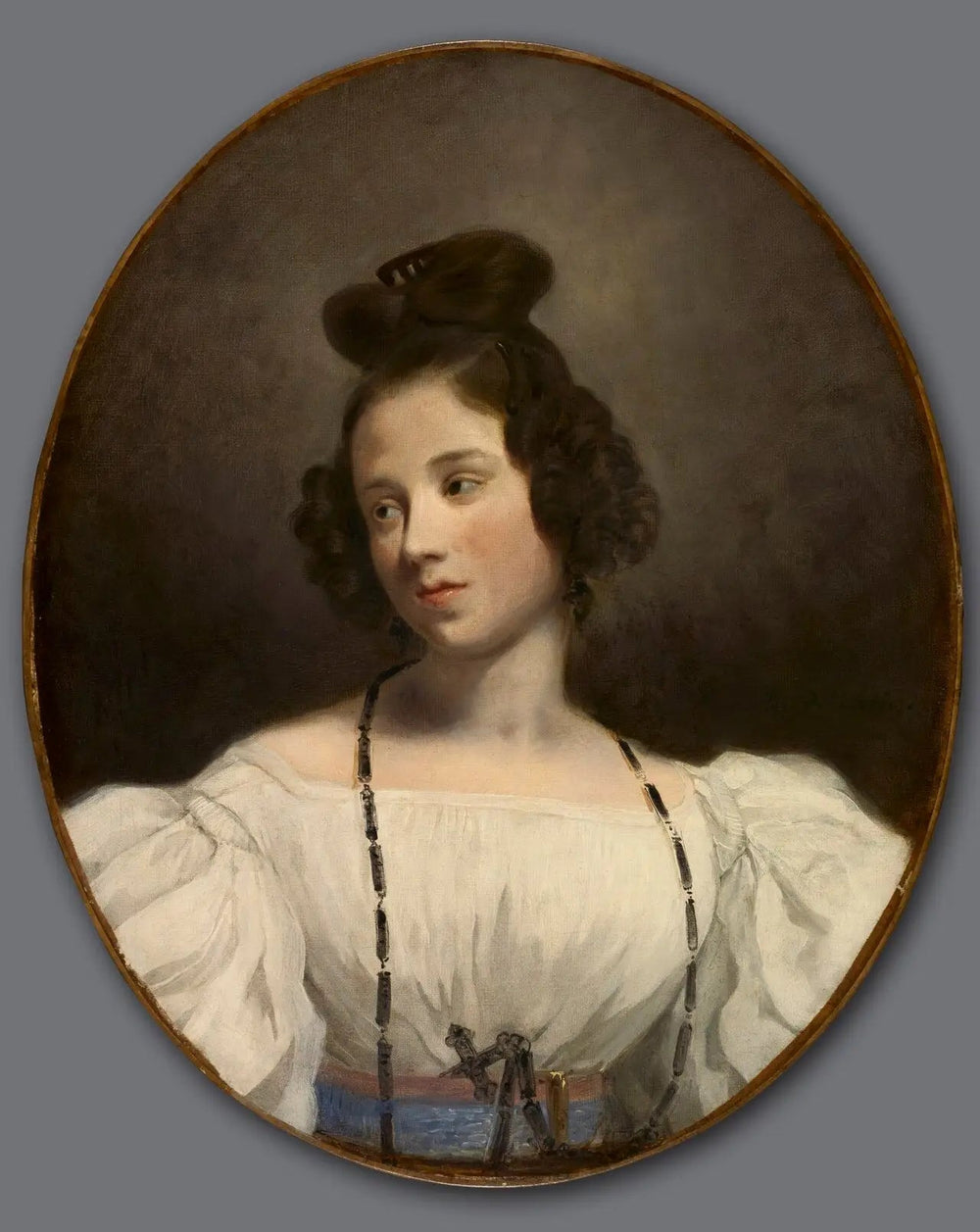 Mlle. Alexandrine-Julie de la Boutraye - Eugène Delacroix image 1 copie peinte à la main à l’huile
