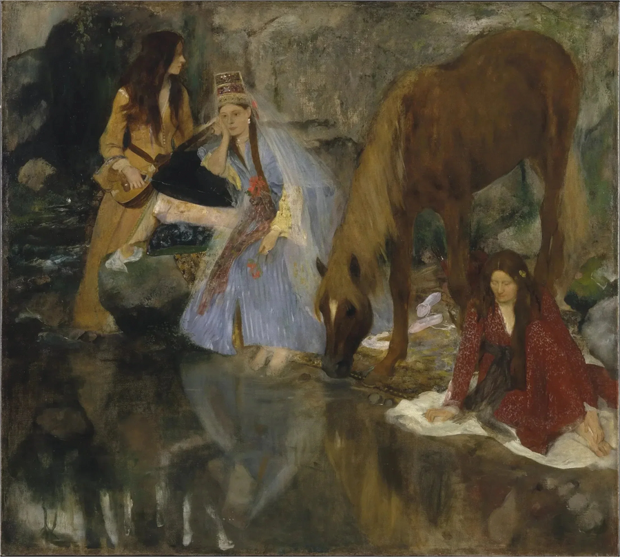 Retrato de Mlle Fiocre en el ballet "La Fuente" - Edgar Degas