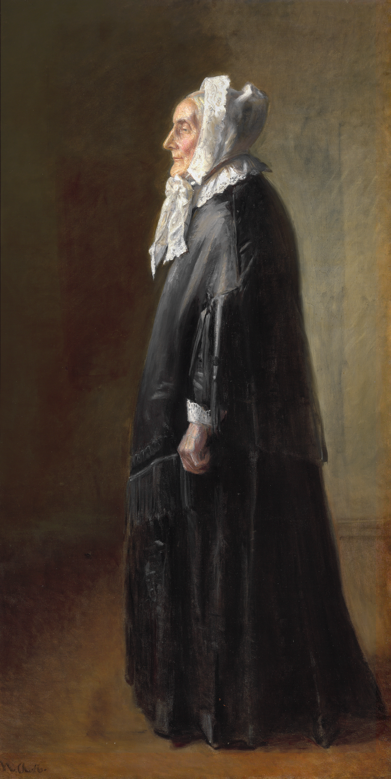La señora Bründum está justo frente a mí. - Michael Peter Ancher