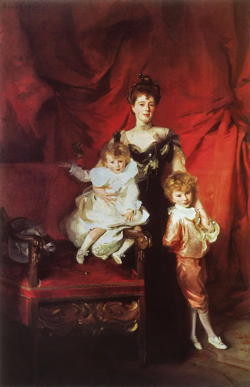 Sra. Cazalet y sus hijos Edward y Victor - John Singer Sargent