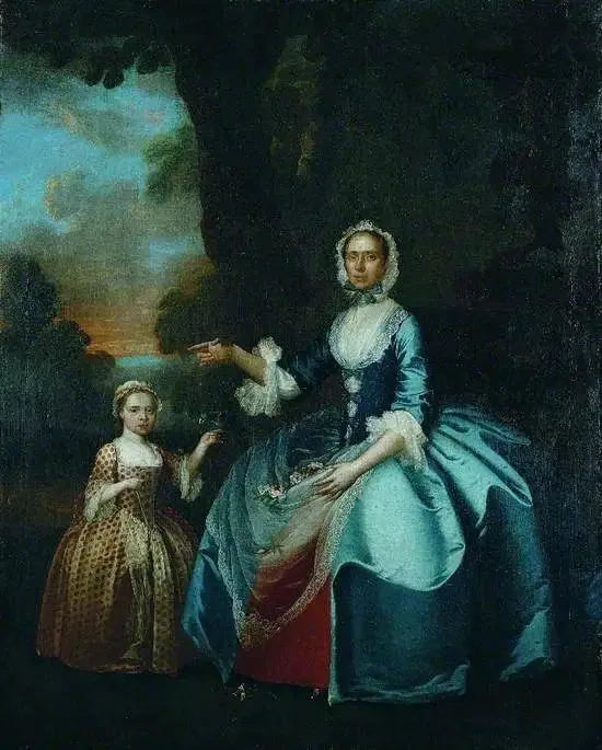 Mme Dawson de Retford y su hija - George Stubbs