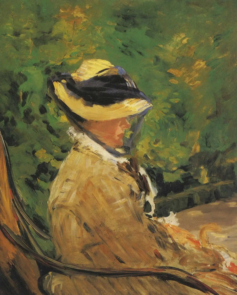 Sra. Édouard Manet en el Jardín de Bellevue - Édouard Manet