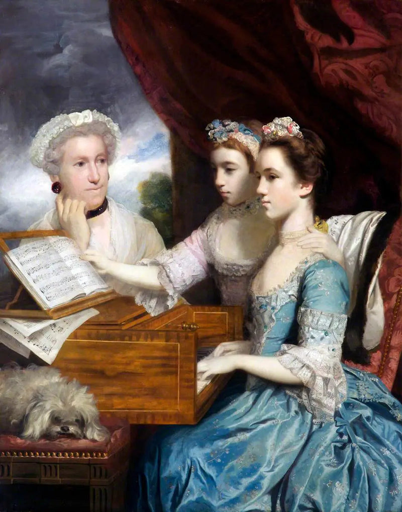Mme James Paine (fallecida en 1766) y las señoritas Paine (Charlotte, nacida en 1751, y Mary, 1753-1798) - Joshua Reynolds