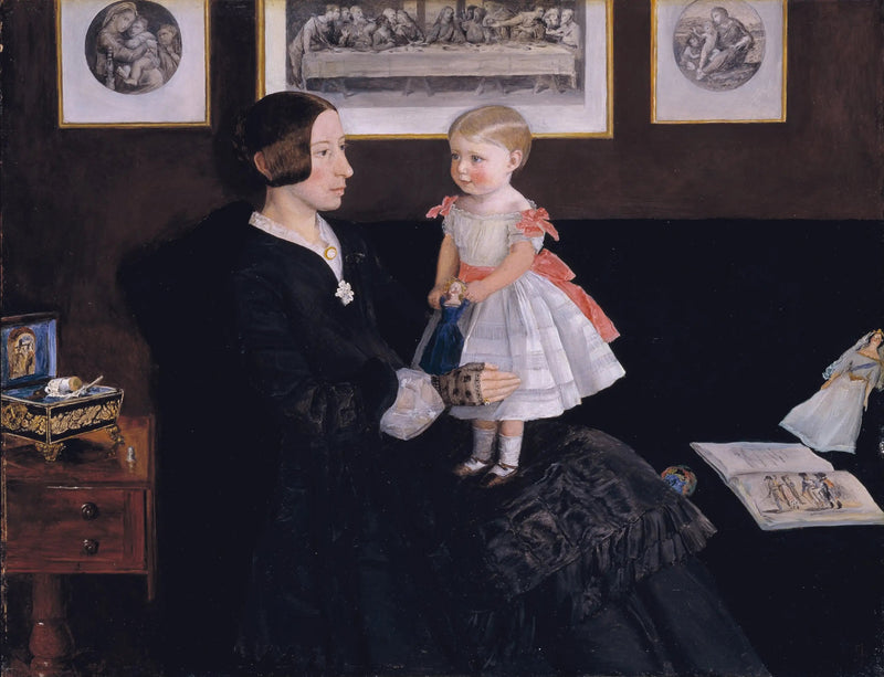 Sra. James Wyatt Jr y su hija Sarah - John Everett Millais