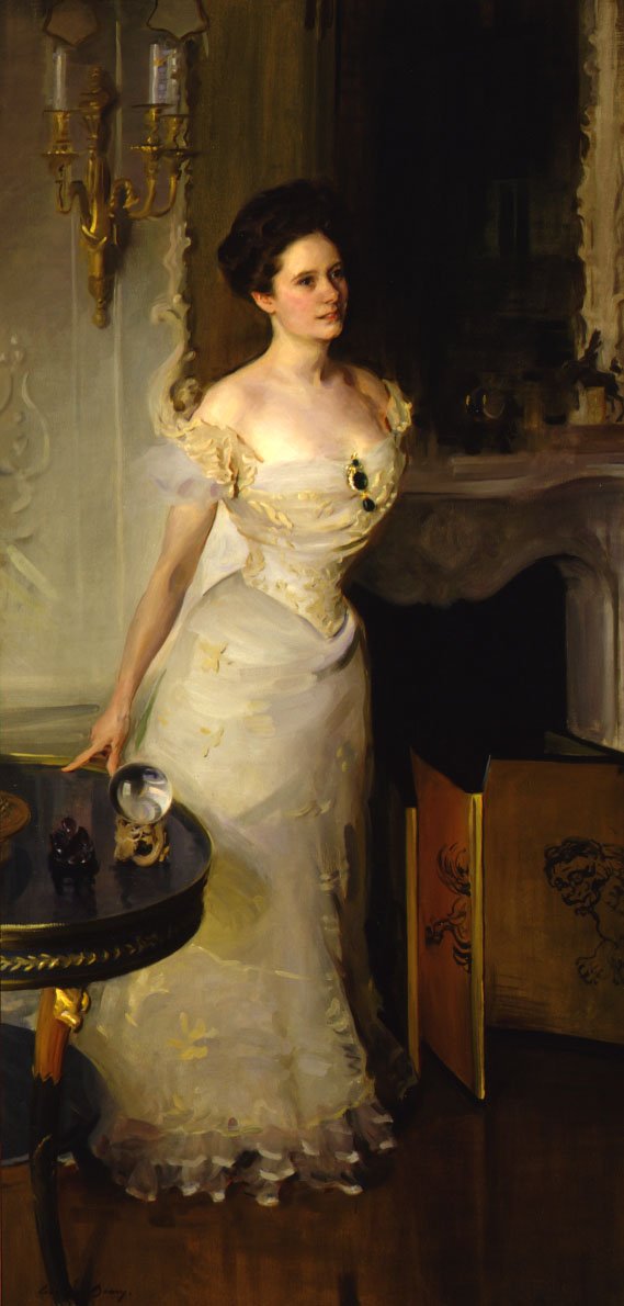 Mme Larz Anderson - Cecilia Beaux image 1 copie de tableau peinte à la main