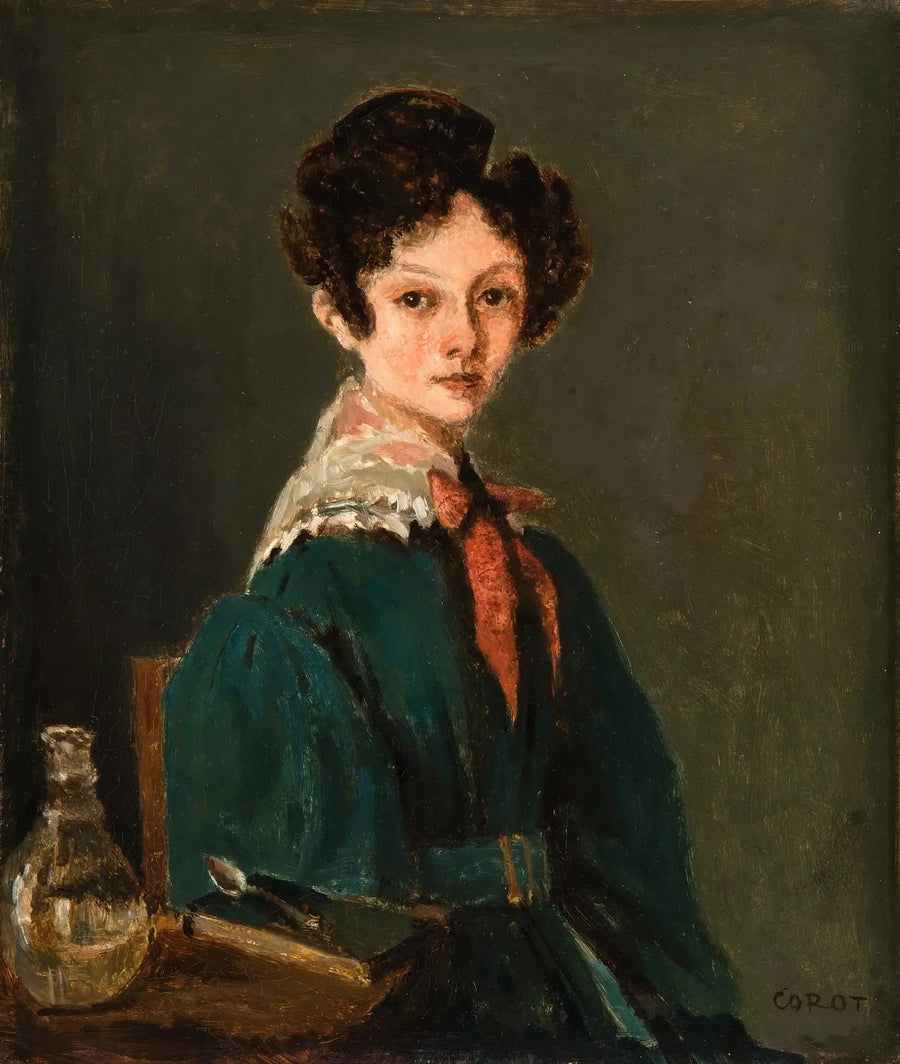 Mme Lemaistre, nacida Blanche Sennegon, sobrina de Corot (Mme Lemaistre, nacida Blanche Sennegon, sobrina de Corot) - Jean-Baptiste Camille Corot