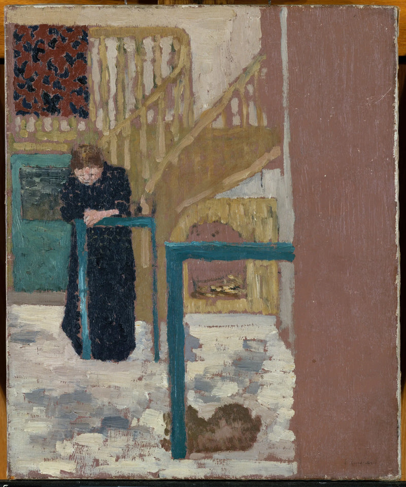 Mme Vuillard en el taller de un escenógrafo - Édouard Vuillard