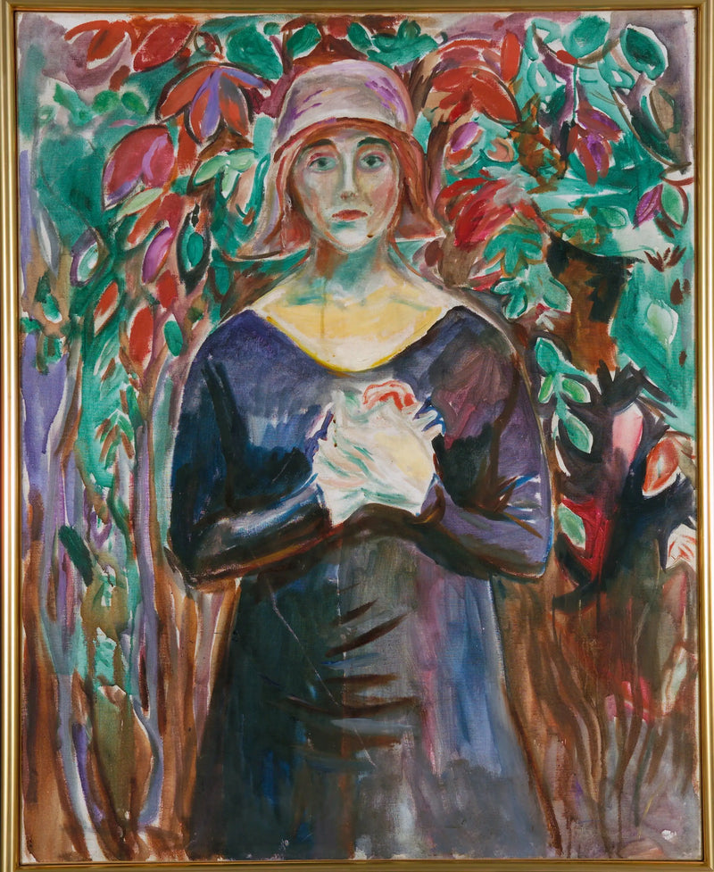 Modelo en el jardín - Edvard Munch