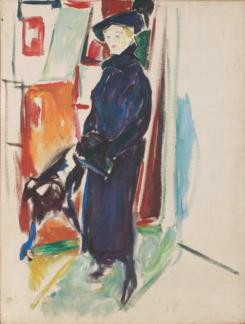 Modelo con sombrero y abrigo - Edvard Munch