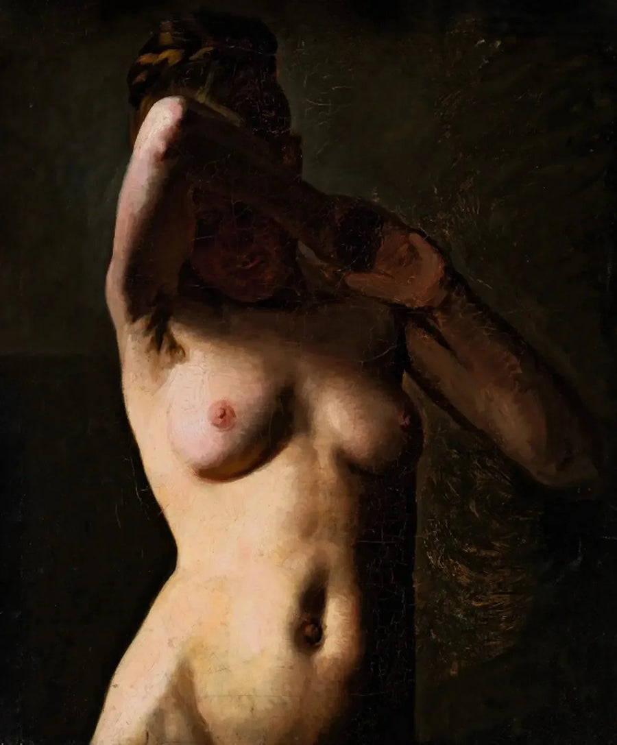 Modelo femenino. Semidesnudo - Peder Severin Krøyer