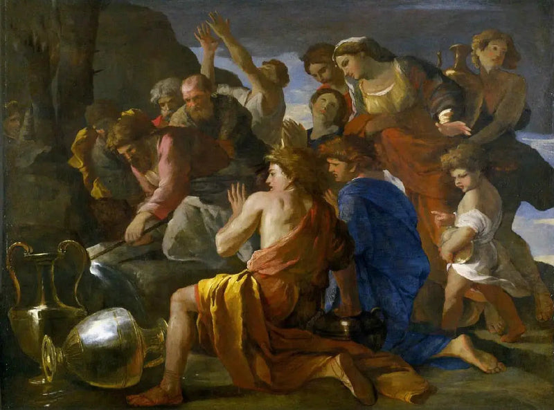 Moisés suavizando las aguas de Mara - Nicolas Poussin
