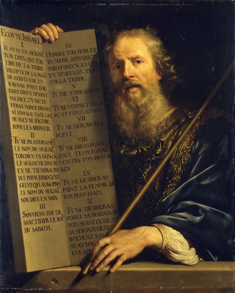 Moisés con los Diez Mandamientos - Philippe de Champaigne