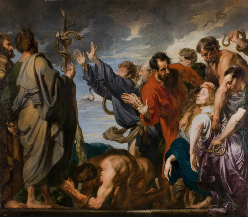 Moisés y la Serpiente de Aïrain - Antoine van Dyck