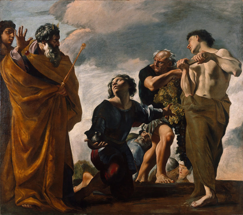 Moisés y los mensajeros de Canaán - Giovanni Lanfranco