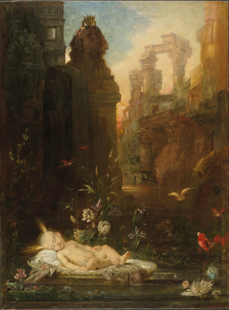 Moisés expuesto en el Nilo - Gustave Moreau