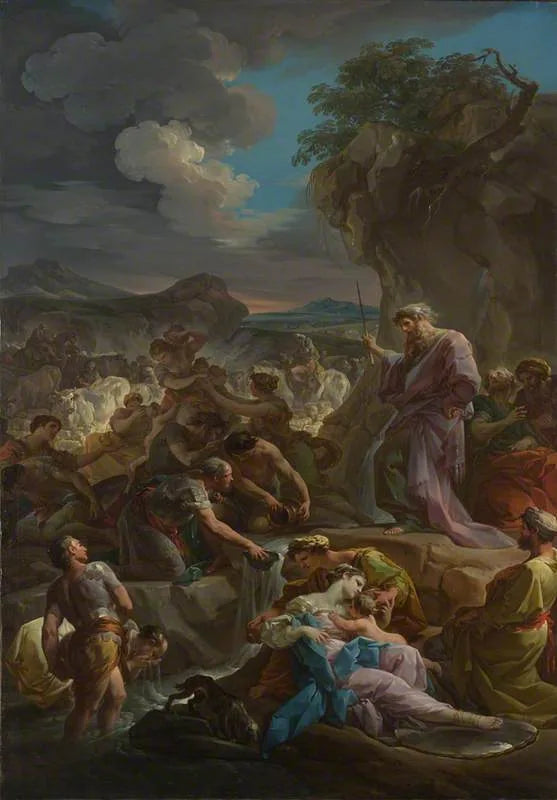 Moisés golpeando la roca - Corrado Giaquinto