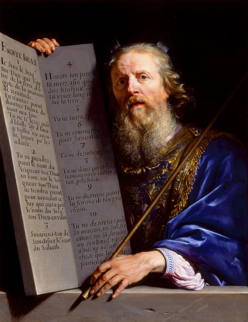 Moisés presentando las Tablas de la Ley - Philippe de Champaigne