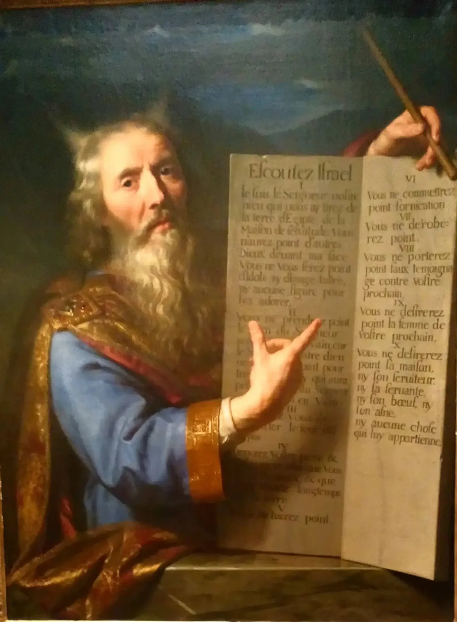 Moisés presentando las Tablas de la Ley - Philippe de Champaigne