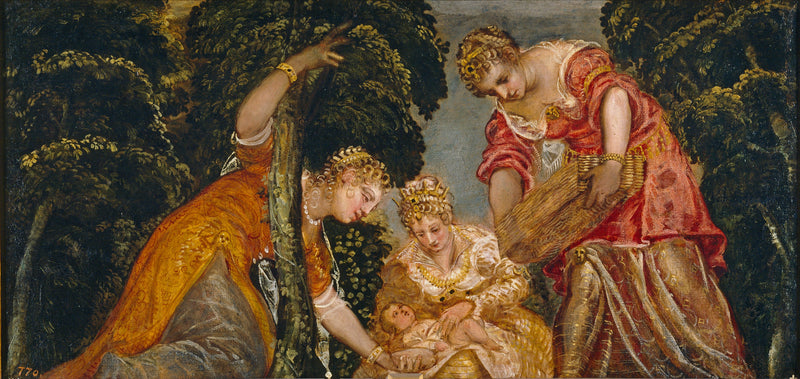 Moisés salvado de las aguas - Jacopo Tintoretto
