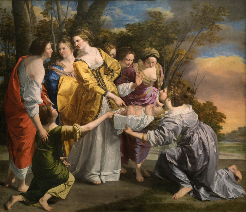 Moisés salvado de las aguas - Orazio Gentileschi