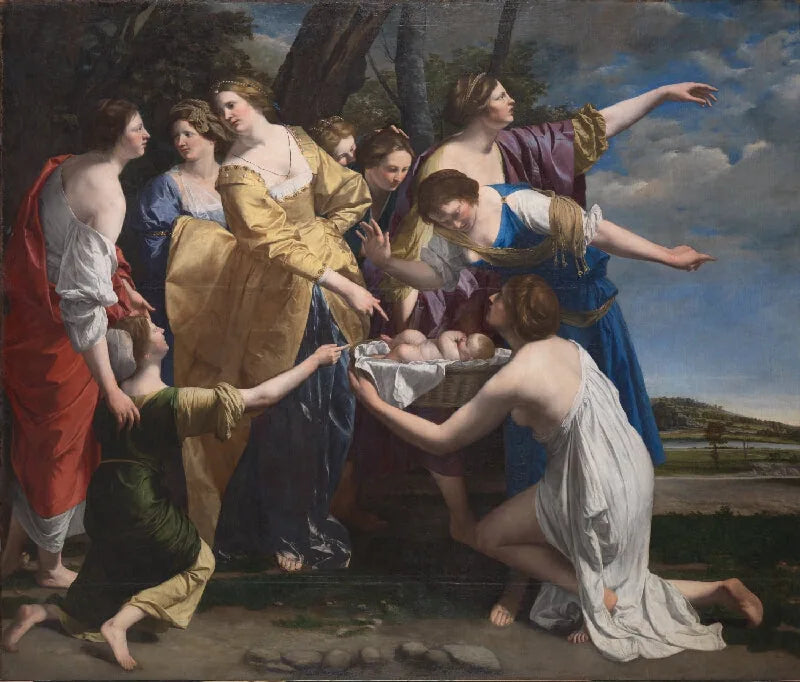 Moisés salvado de las aguas - Orazio Gentileschi