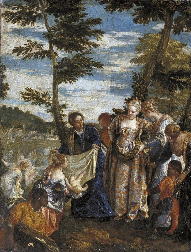 Moisés salvado de las aguas - Paul Véronèse