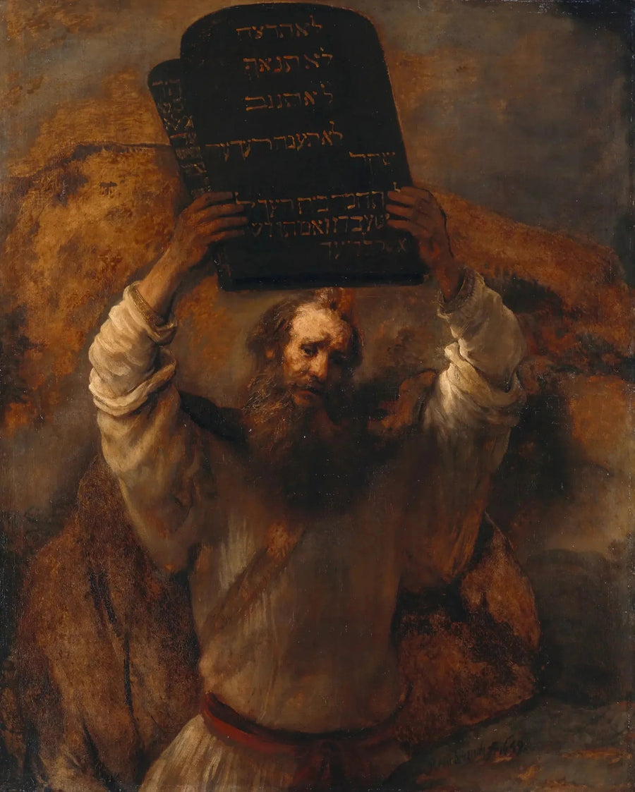 Moisés rompiendo las Tablas de la Ley - Rembrandt