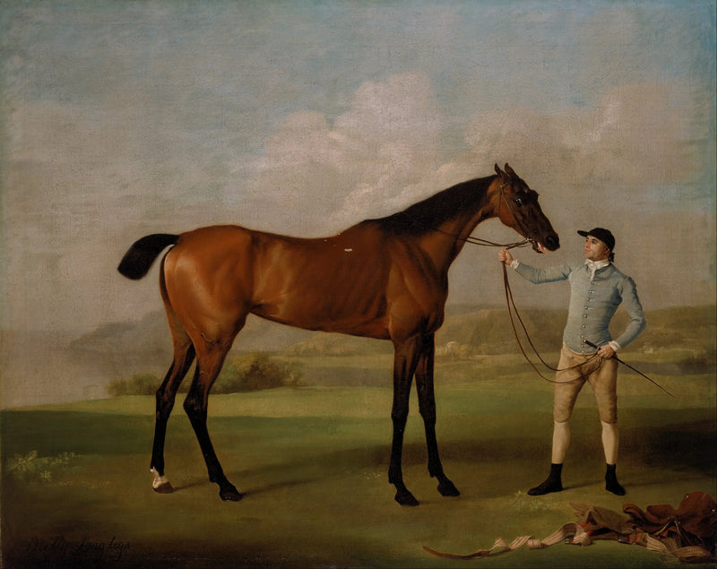 Molly piernas largas con su jockey - George Stubbs
