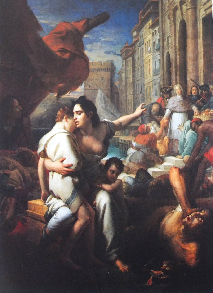 Monseigneur de Belzunce durante la peste de 1721 en Marsella - François Gérard