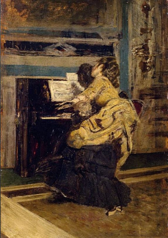 Señor al piano - Giovanni Boldini