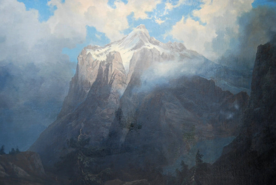Montaña Brewer desde el Cañón del Río King, California - Albert Bierstadt