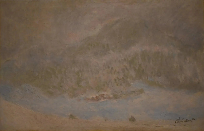 El Monte Kolsaas, Noruega (Tormenta de nieve) - Claude Monet