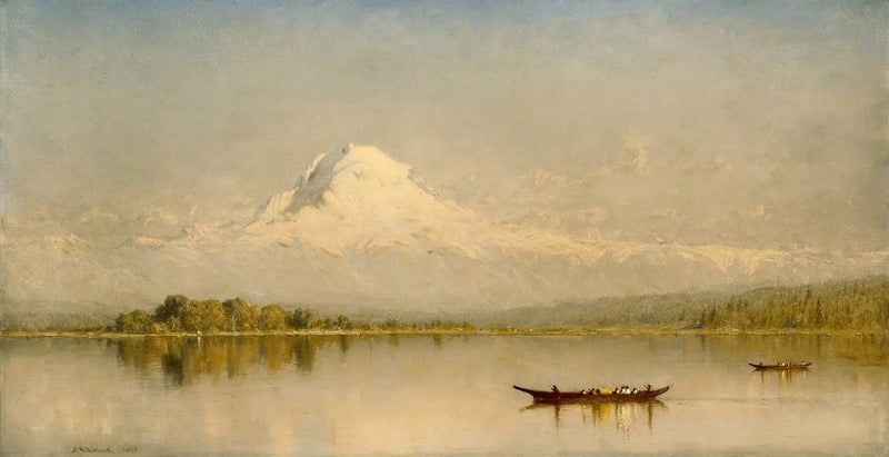 Monte Rainier, bahía de Tacoma - Sanford Robinson Gifford