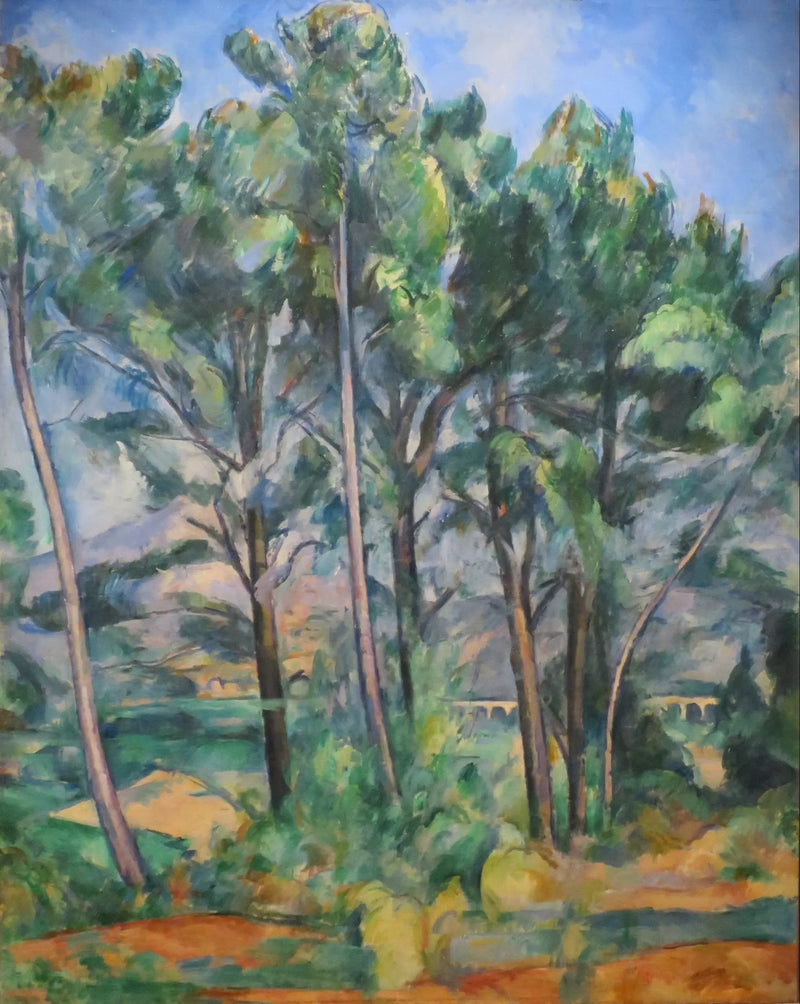 Montaña Sainte-Victoire y viaducto en el lado de Valcros - Paul Cézanne