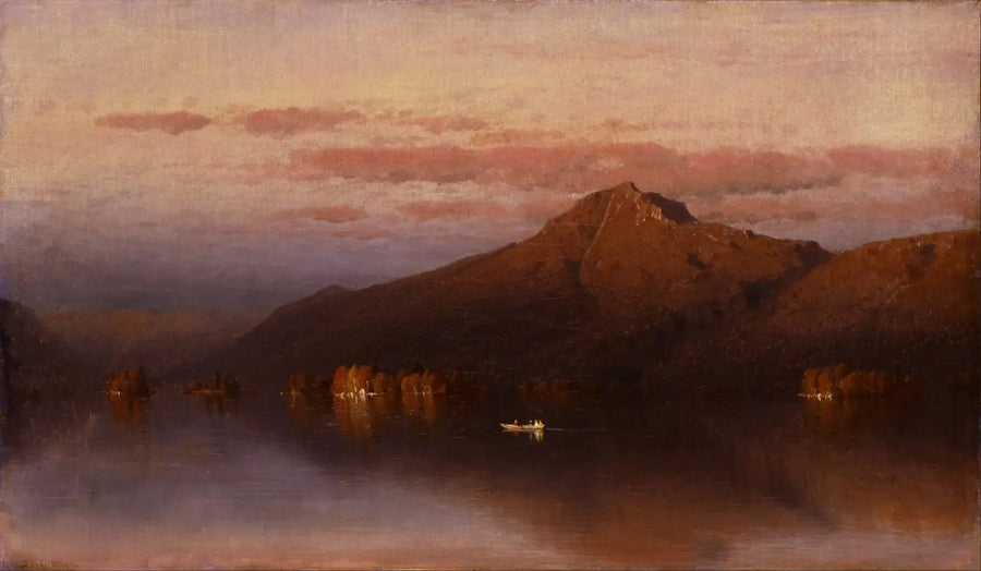 Montaña Whiteface desde Lake Placid - Sanford Robinson Gifford