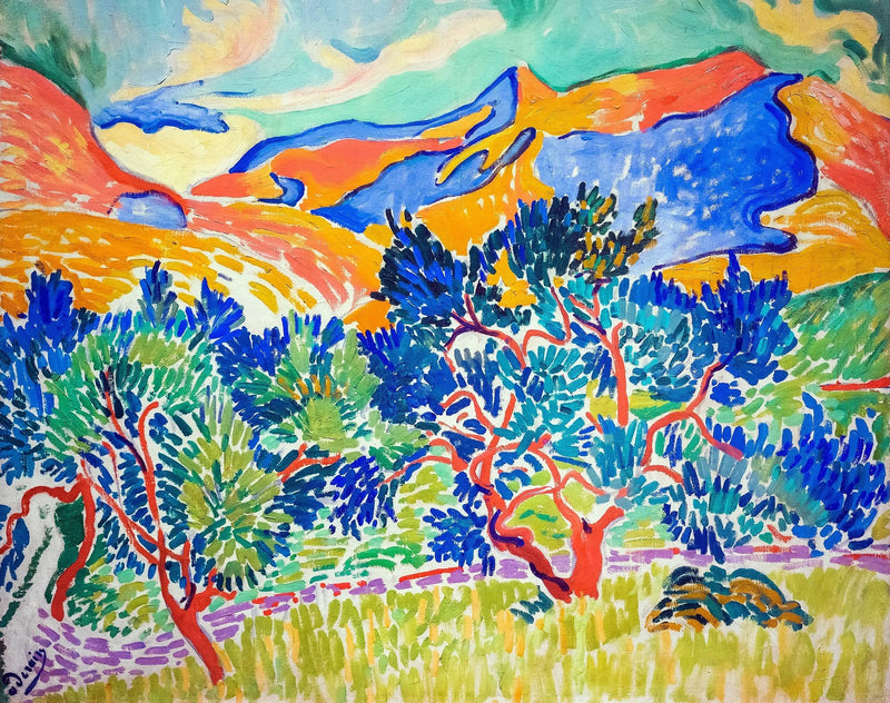 Montañas en Collioure - André Derain