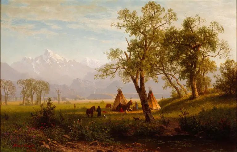 Montagnes de Wind River territoire du Nebraska - Albert Bierstadt - Alpha Reproduction