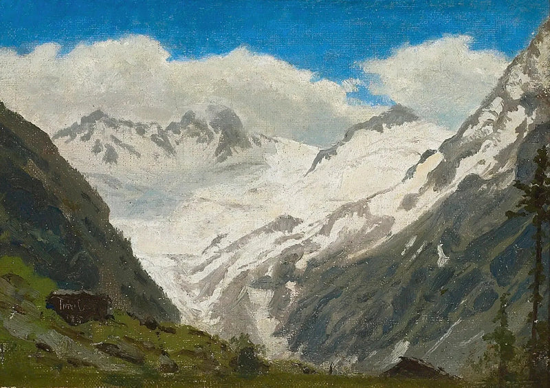 Montañas nevadas. Tirol. - Peder Severin Krøyer