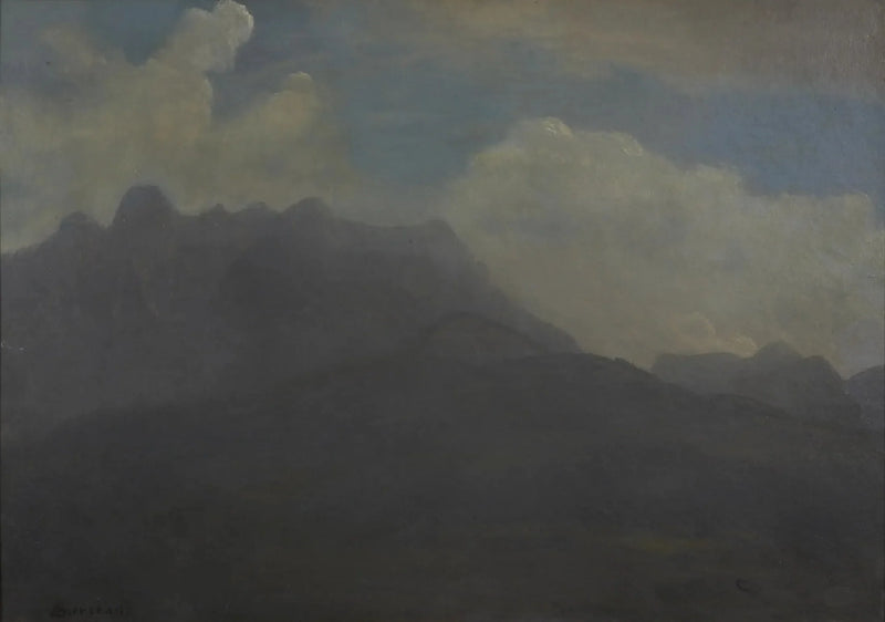 Montañas y contrafuertes - Albert Bierstadt